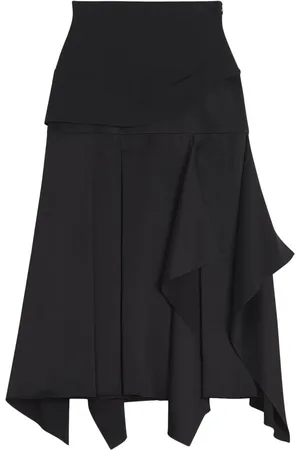Lanvin Falda midi con detalle drapeado