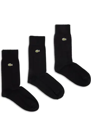 Lacoste Pack de tres pares de calcetines con logo bordado