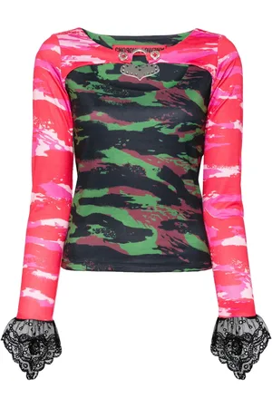 Chopova Lowena Top con estampado militar