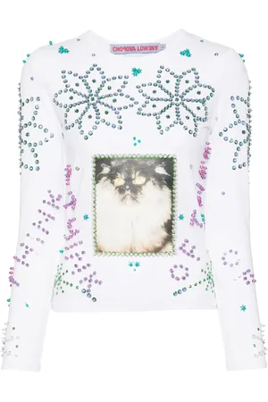 Chopova Lowena Top con detalles de strass