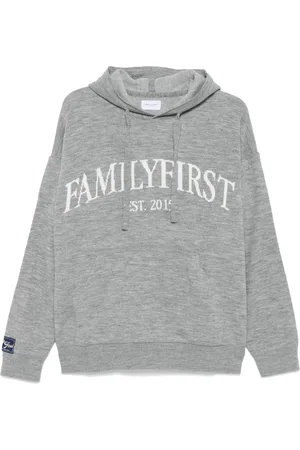 Family First Hoodie con logo en jacquard