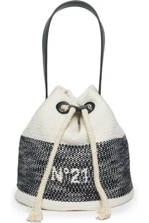 Nº21 Bolsa bucket con logo en jacquard