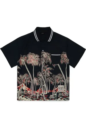Nº21 Playera tipo polo con estampado gráfico