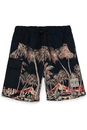 Nº21 Shorts con palmeras estampadas