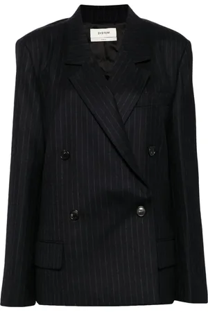 SYSTEM Blazer con motivo de rayas
