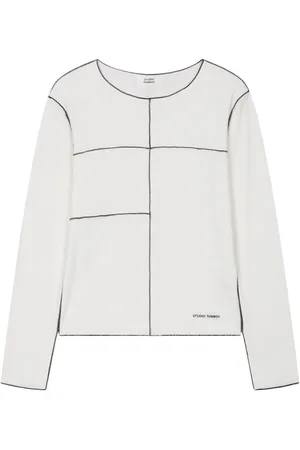 Studio Tomboy Playera con costuras en contraste