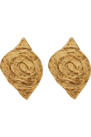 Saint Laurent Aretes de clip Leaf