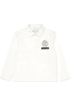 Roberto Cavalli Playera tipo polo con logo bordado