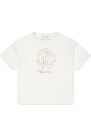 Roberto Cavalli Playera con logo bordado