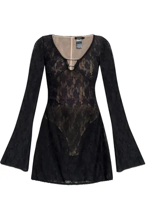 MISBHV Vestido con mangas acampanadas