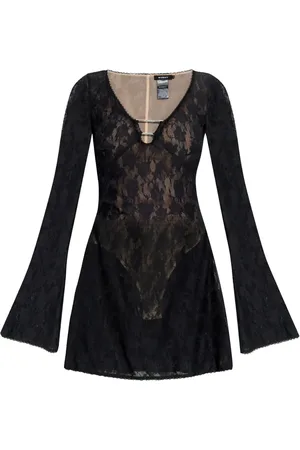 MISBHV Vestido con mangas acampanadas