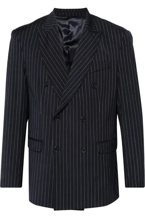 Family First Blazer con motivo de rayas diplomáticas