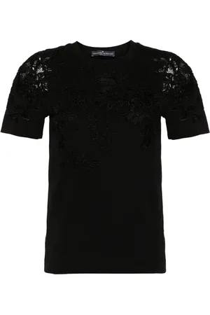 ERMANNO SCERVINO Playera con aplique de encaje