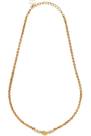 Dior Pulsera con logo de strass