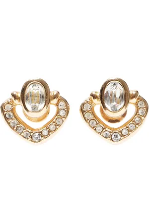 Dior Aretes con detalles de strass