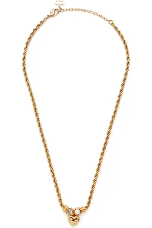 Dior Collar con dije de corazón y strass