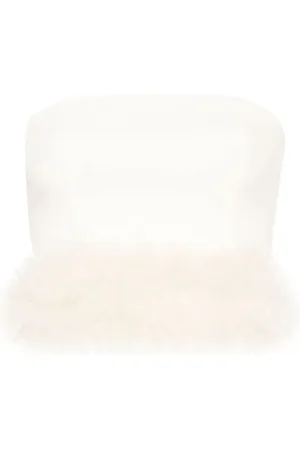BLUMARINE Top corto con estilo strapless