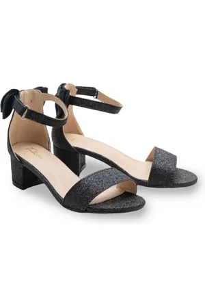 Tulleen Sandalias con glitter y tacón cuadrado