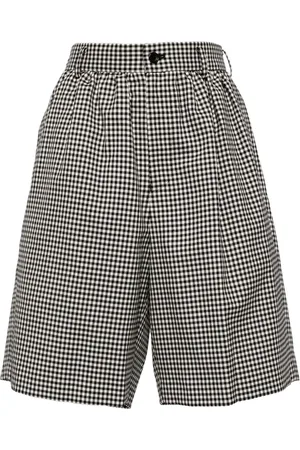 Comme des Garçons Shorts con motivo de cuadros gingham