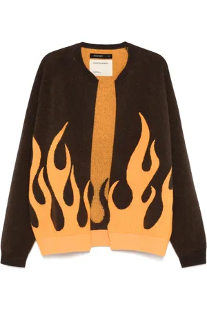 Frenckenberger Cárdigan con llamas en jacquard