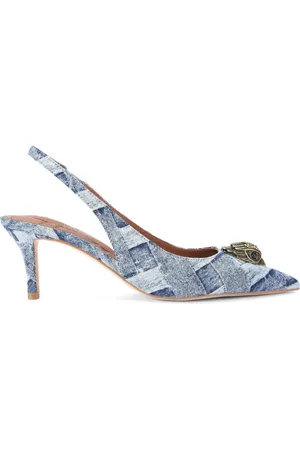 Kurt Geiger Zapatillas de mezclilla Belgravia con tacón de 60mm