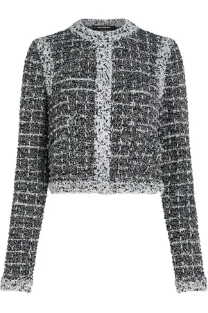 Karl Lagerfeld Cárdigan de bouclé con botones de presión