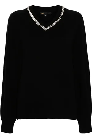 Maje Suéter con detalles de strass