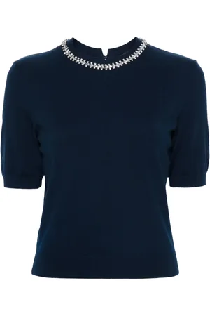 Maje Top con apliques de strass