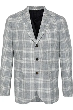 ELEVENTY Blazer con motivo de cuadros