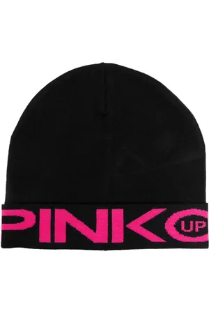 Pinko Gorro con logo en jacquard