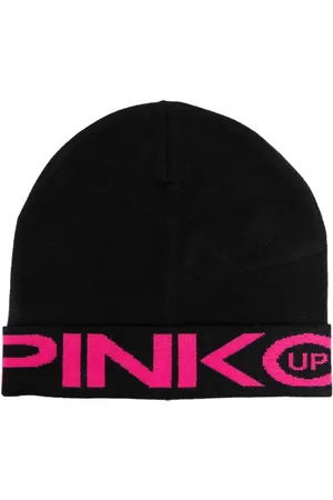 Pinko Gorro con logo en jacquard