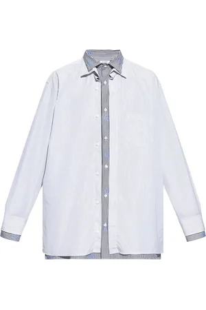 Vetements Camisa con rayas estampadas