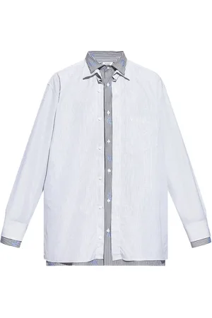 Vetements Camisa con rayas estampadas