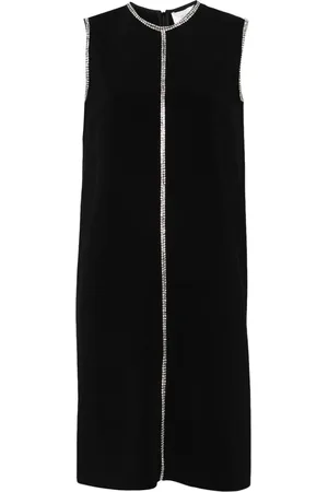 Sportmax Vestido corto con detalles de cristal