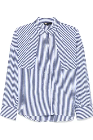 Maje Camisa con motivo de rayas y detalle de strass