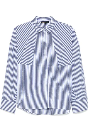 Maje Camisa con motivo de rayas y detalle de strass