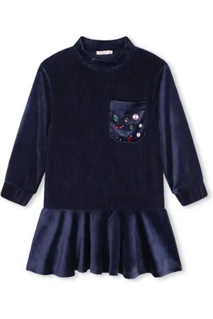 Billieblush Vestido de terciopelo con apliques
