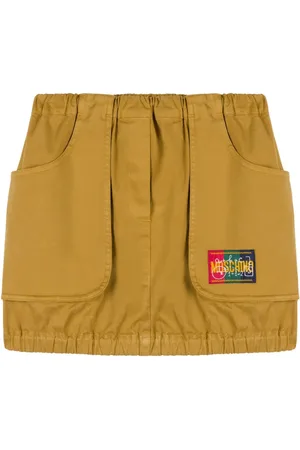 Moschino Falda con parche del logo