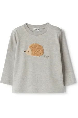 Il gufo Playera con motivo de erizo
