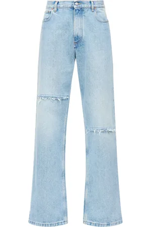Maison Margiela Jeans rectos con efecto envejecido
