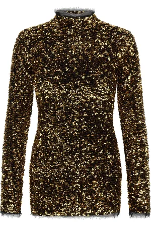 Roberto Cavalli Vestido corto bordado con lentejuelas