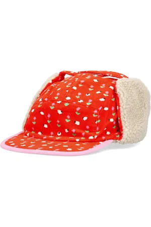 Stella McCartney Gorra de pana estampada