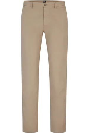 HUGO BOSS Pantalones chinos rectos con tiro medio