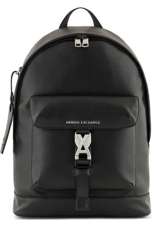 Armani Exchange Mochila con cierre y etiqueta del logo
