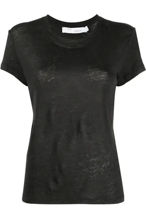 IRO Playera con cuello festoneado
