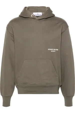 Stone Island Hoodie con logo estampado
