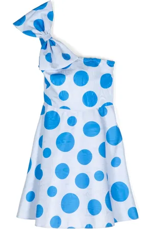 Little Bambah Vestido con moño y estampado de lunares