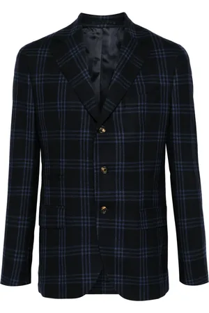 ELEVENTY Blazer con motivo de cuadros