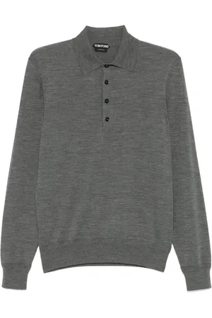 Tom Ford Playera tipo polo con efecto melange