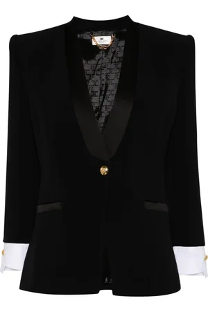 Elisabetta Franchi Blazer con puños de algodón